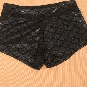 Sparkle mermaid booty shorts